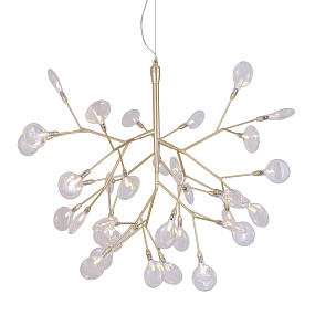 Подвесная люстра Crystal Lux EVITA SP36 GOLD/TRANSPARENT