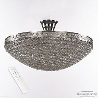 Хрустальная потолочная люстра Bohemia IVELE Crystal 19321/45IV/LED-DIM Ni