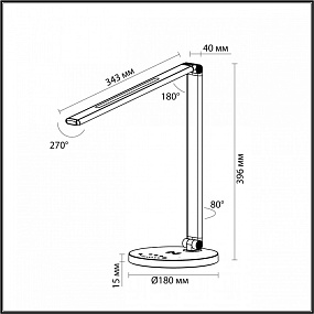 Светодиодная настольная лампа Odeon Light UMA 4387/7TL