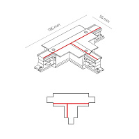 Коннектор T-образный правый 1 для 3-фазного шинопровода Nowodvorski Ctls Power 8246