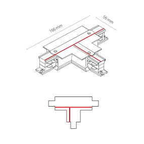 Коннектор T-образный правый 1 для 3-фазного шинопровода Nowodvorski Ctls Power 8246
