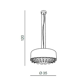 Люстра подвесная Azzardo Tarant AZ3163