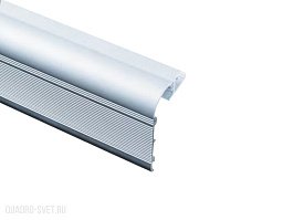 Накладной алюминиевый профиль для ступеней, 2 метра, алюминий Donolux DL18508 Alu