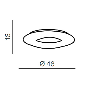 Светодиодный потолочный светильник Azzardo Donut Top 46 CCT AZ2668