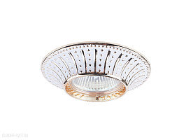 Встраиваемый светильник Donolux N1582-White+Gold stripe