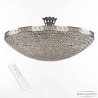 Хрустальная потолочная люстра Bohemia IVELE Crystal 19321/55IV/LED-DIM Ni
