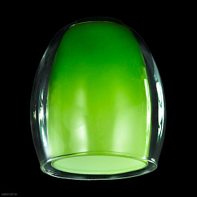 Плафон для светильников Eurosvet плафон 9808, 30151 зеленый+прозрачный, арт. 70436