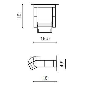 Настенный уличный светодиодный светильник Azzardo Frame wall AZ2134