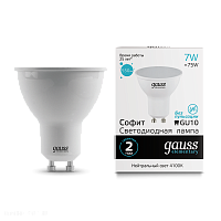 Лампа Gauss LED Elementary MR16 GU10 7Вт 4100K 13627
