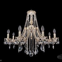 Литая подвесная люстра с хрусталем Bohemia IVELE Crystal 1771/8/270/B/GW