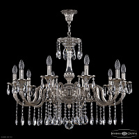 Хрустальная подвесная люстра Bohemia IVELE Crystal 73122/10/300 A Ni