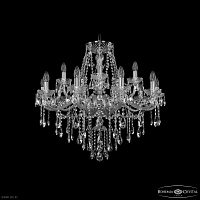 Хрустальная подвесная люстра Bohemia IVELE Crystal 1415/10+5/300 Ni