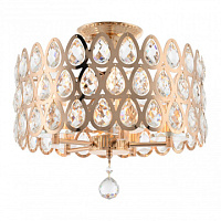 Потолочная хрустальная люстра Arte Milano 371019/5/50/390 GD