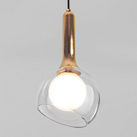 Подвесной светильник со стеклянным плафоном Eurosvet Fantasy 50188/1 золото