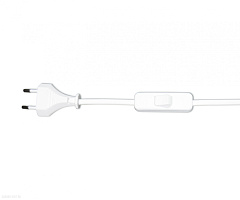Шнур с переключателем белый (2м) KINK Light A2300,01