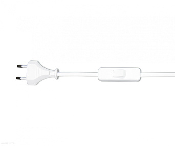 Шнур с переключателем белый (2м) KINK Light A2300,01