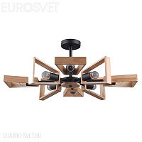 Люстра потолочная Eurosvet Klark 70056/8 черный