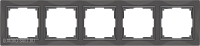 Рамка на 5 постов (серо-коричневый, basic) Werkel WL03-Frame-05