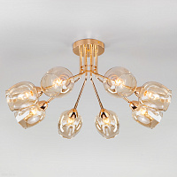 Потолочная люстра со стеклянными плафонами Eurosvet Marci 30164/8 золото