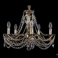 Литая подвесная люстра с хрусталем Bohemia IVELE Crystal 1710/5/160/C/GB