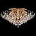 Потолочная люстра с хрусталем Eurosvet Crystal 10081/12 золото/прозрачный хрусталь Strotskis