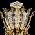 Люстра большая ARTGLASS Chandelier CROWN Brass Antique