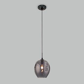 Подвесной светильник со стеклянным плафоном Eurosvet Mill 50195/1 черный жемчуг