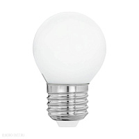 Лампа светодиодная G45 1x4W(E27), 470lm, 4000K, опал EGLO LM_LED_E27 12567