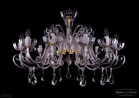Хрустальная подвесная люстра Bohemia IVELE Crystal 1333/12/380/G