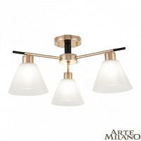Потолочная люстра Arte Milano 322119/3 FG+BK