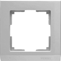Рамка на 1 пост (серебряный) Werkel WL04-Frame-01
