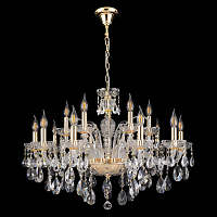 Подвесная хрустальная люстра Crystal Lux MONICA SP10+5 GOLD
