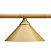 Бильярдный светильник на три плафона «Elegance» (матово-бронзовая штанга, матово-бронзовый плафон D35см) 75.020.03.0