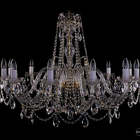 Хрустальная подвесная люстра Bohemia IVELE Crystal 1411/12/380-72/G