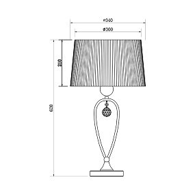 Настольная лампа Zumaline BELLO RLT93224-1B