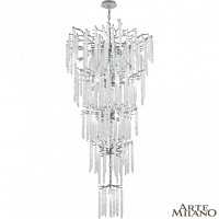 Каскадная хрустальная люстра Arte Milano 237011/D800/28/A Cr