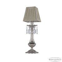 Настольная лампа с хрусталем Bohemia Ivele Crystal Florence 71100L/1 Ni SQ6