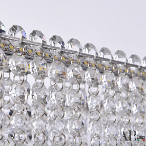 Хрустальная подвесная светодиодная люстра APL LED Sicilia SH04.42.D.Ni.4000