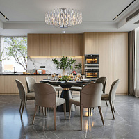 Потолочная хрустальная люстра Arte Milano 372009/8/80/580 CR