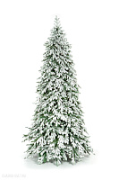 Ель CRYSTAL TREES ЭМИЛИ зеленая в снегу 210 см. KP4621S