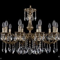 Литая подвесная люстра с хрусталем Bohemia IVELE Crystal 1702/10/265/A/GB