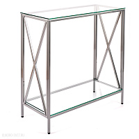 Консольный столик с полкой в прихожую AllConsoles  1033-CS clear