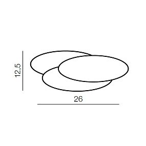 Бра светодиодное Azzardo Clover oval AZ2997