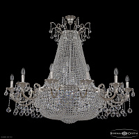 Большая хрустальная люстра Bohemia IVELE Crystal 2128H209/12/123IV/Y1 Ni