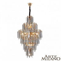 Каскадная люстра Arte Milano 1853B.D800.H1300.E14.25 G