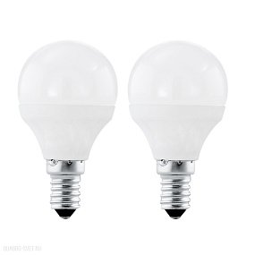 Лампа светодиодная P45, 2х4W (Е14), 3000K, 320lm, 2шт. в комплекте EGLO LM_LED_E14 10775