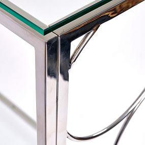 Консольный столик с полкой в прихожую AllConsoles  2031-CC clear