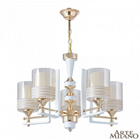 Подвесная люстра Arte Milano 306087/5 Wh/Gd