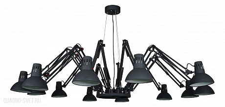 Люстра большая Arte Lamp Ragno A2043SP-12BK