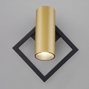 Настенный светодиодный светильник Eurosvet Turro 20091/1 LED черный/ золото